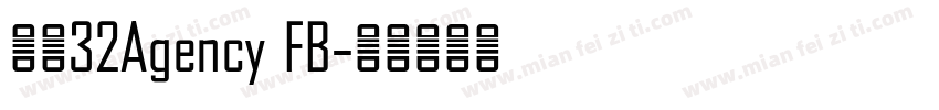 宋画32Agency FB字体转换